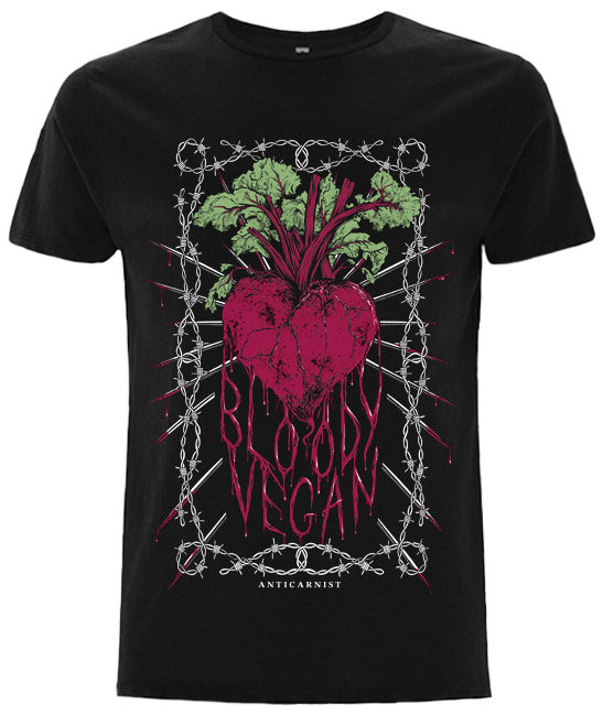 PRE-ORDER 'Bloody Vegan' Unisex Organic Vegan T-Shirt