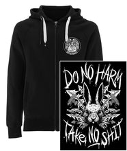 'Do No Harm' Vegan Zip-up Hoodie (XS Only)